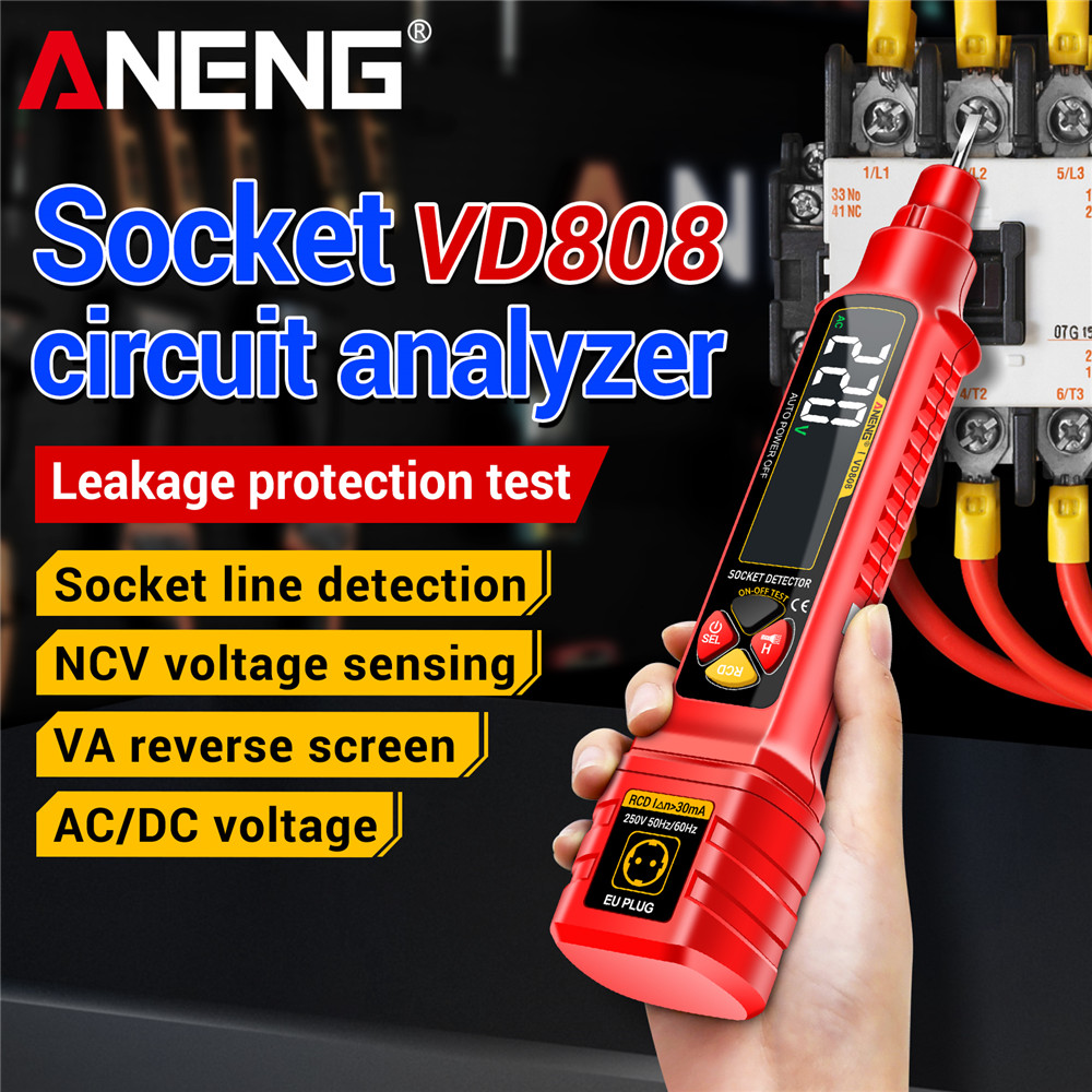 Power Tools Voltage - Socket Power Tester ANENG VD808 Line