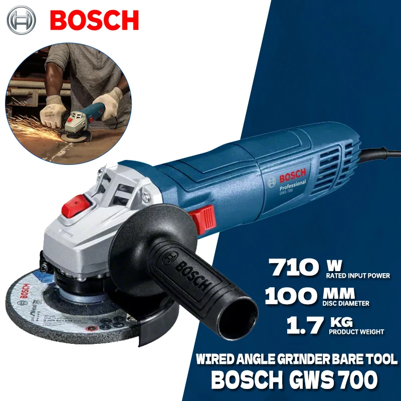 Power Tools Wood - BOSCH GWS 700 Wired Angle Grinder