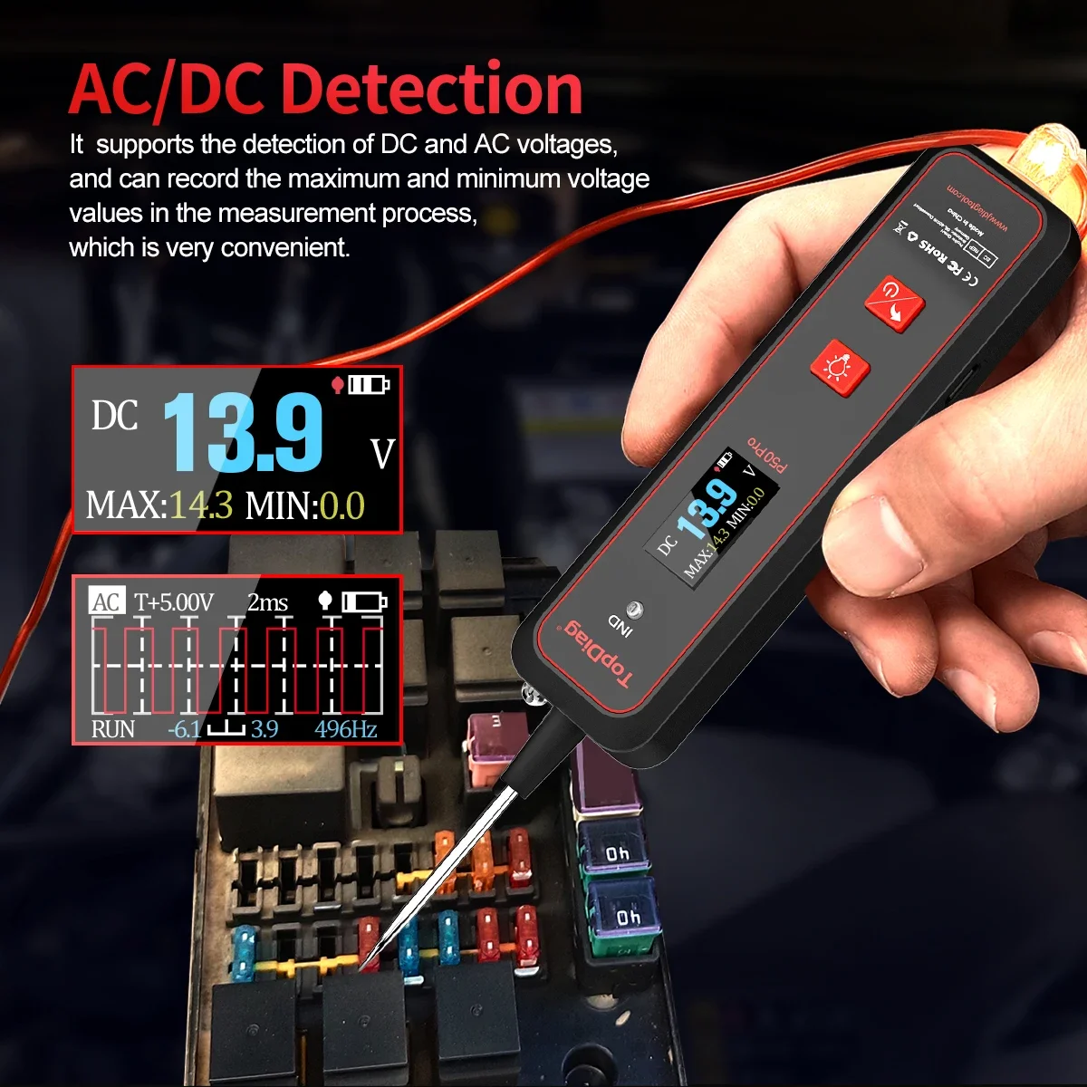 Power Tools Pro - Topdiag P50pro JDiag Mini Oscilloscope Automotive