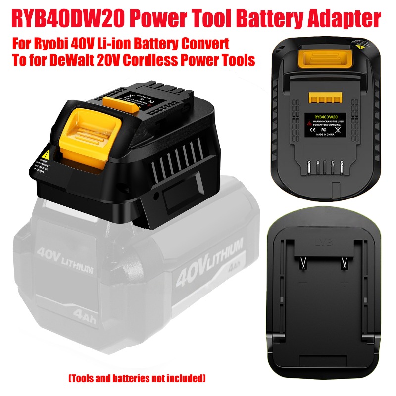 Power Tools Ryobi - HAKSINKY RYB40DW20 Power Tool Battery Adapter