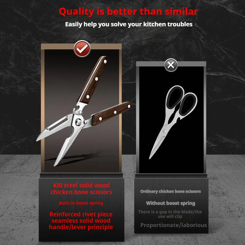 Premium Kitchen Scissors Woode - Power Tools Wood recension och pris