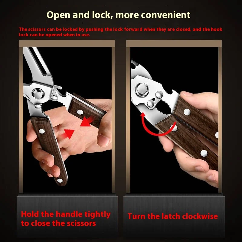 Premium Kitchen Scissors Woode - Power Tools Wood recension och pris