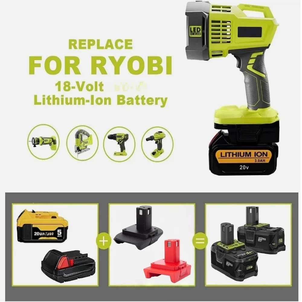 Battery Adapter for DEWALT for - Power Tools Ryobi recension och pris