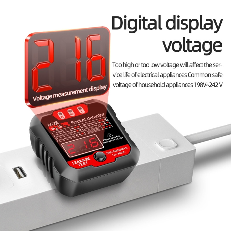 ANENG AC28 Socket Detector US/ - Power Tools Voltage recension och pris