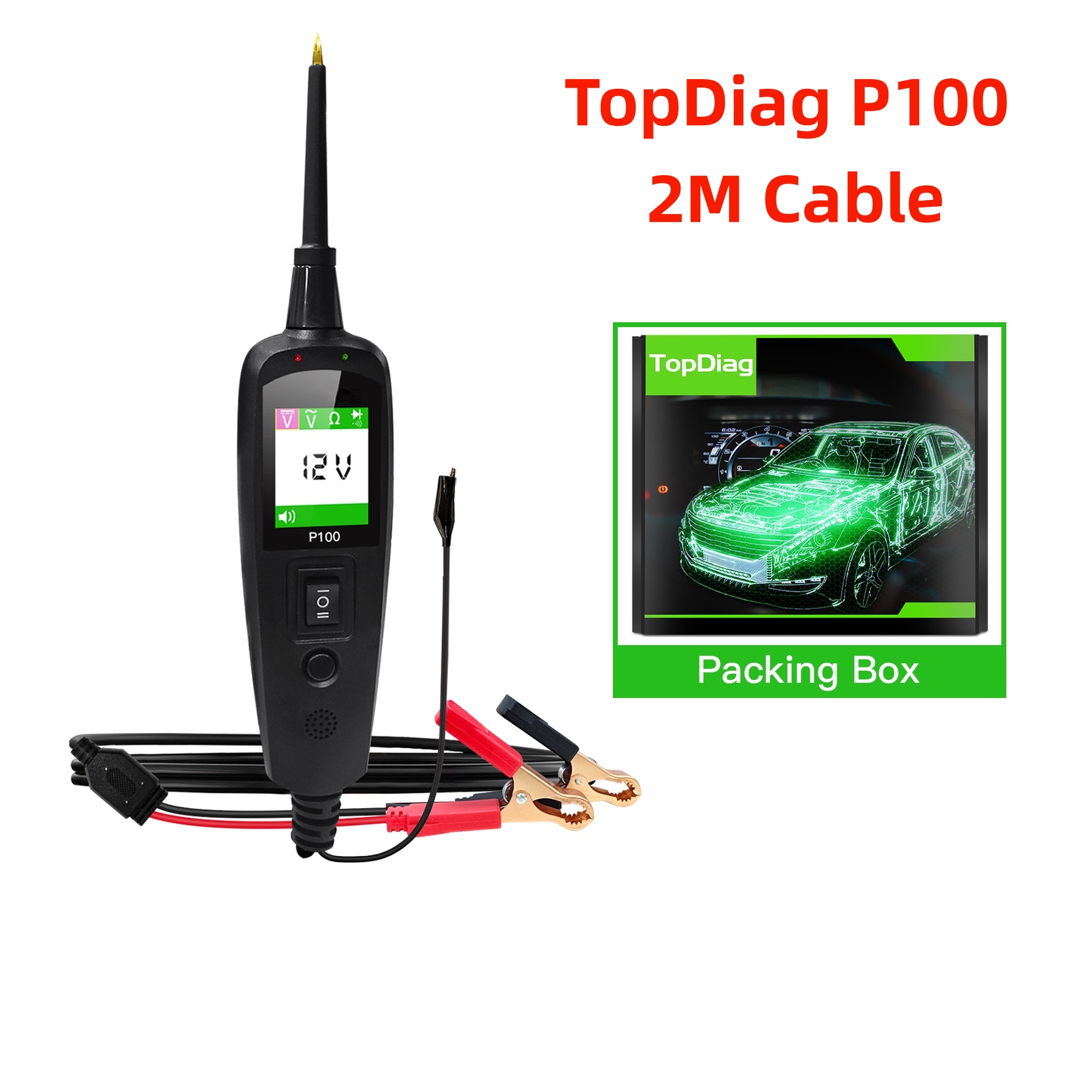 TopDiag P100 2M Car Electrical - Kit Power Tools recension och pris