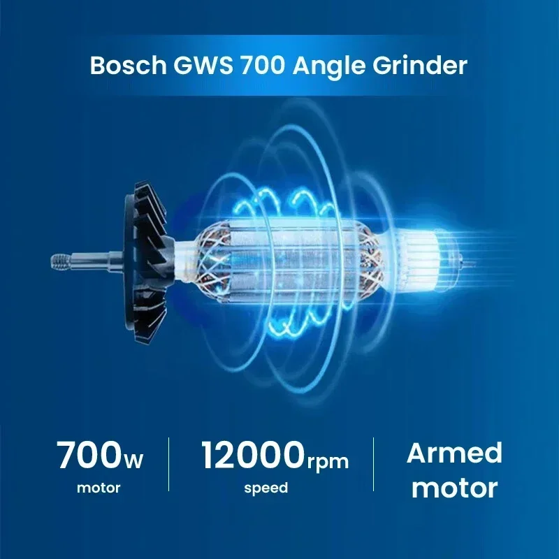 BOSCH GWS 700 Wired Angle Grin - Power Tools Wood recension och pris