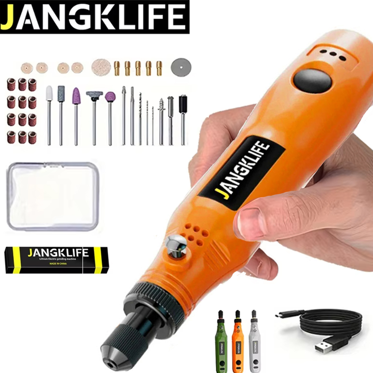 JANGKLIFE USB Cordless Rotary  - Power Tools Ingco recension och pris