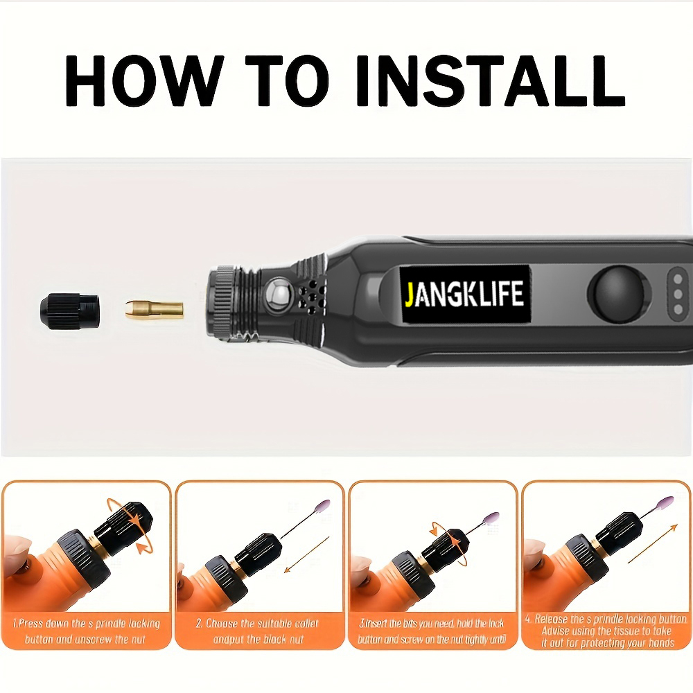 JANGKLIFE USB Cordless Rotary  - Power Tools Ingco recension och pris