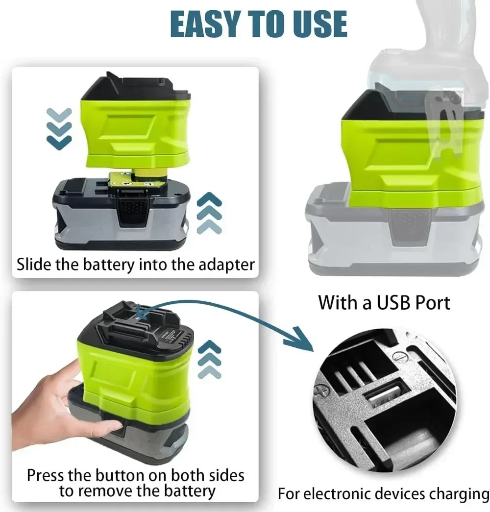 Battery Adapter Converter for  - Power Tools Ryobi recension och pris