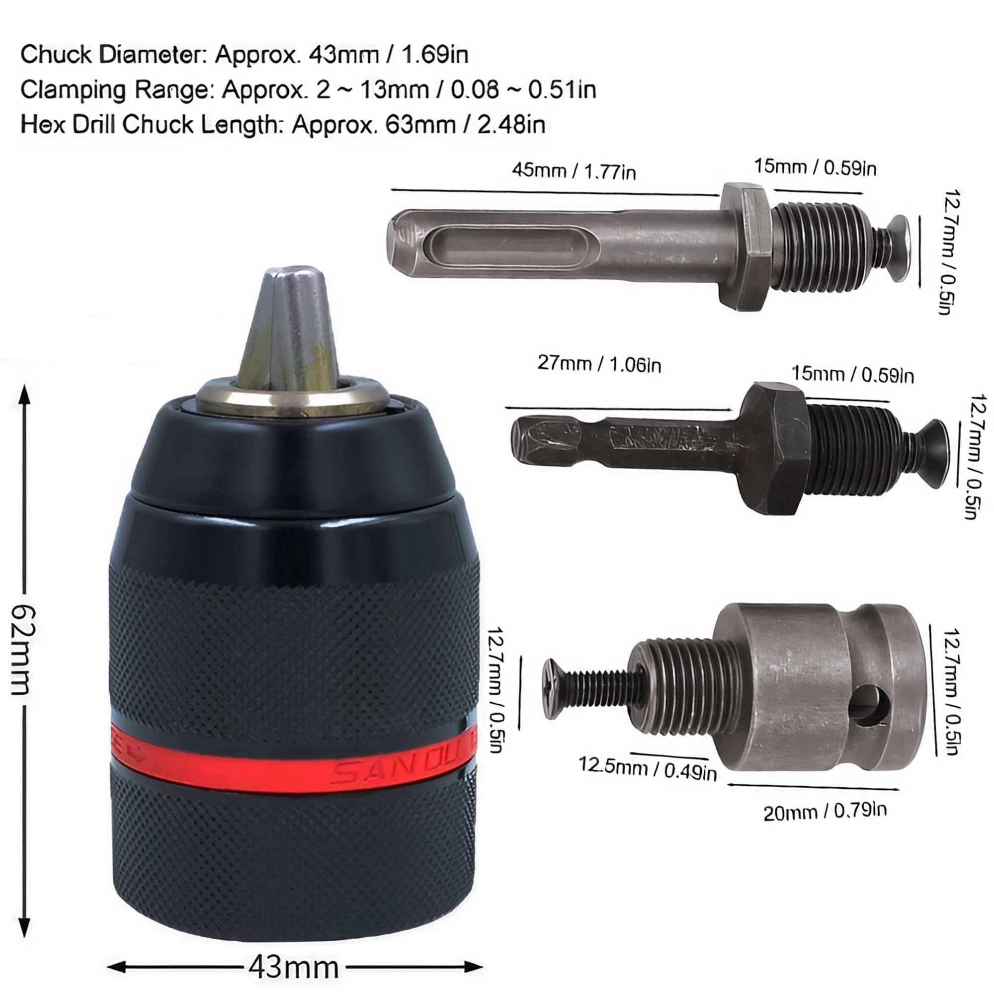 Keyless Drill Chuck Impact Dri - Power Z Tools recension och pris