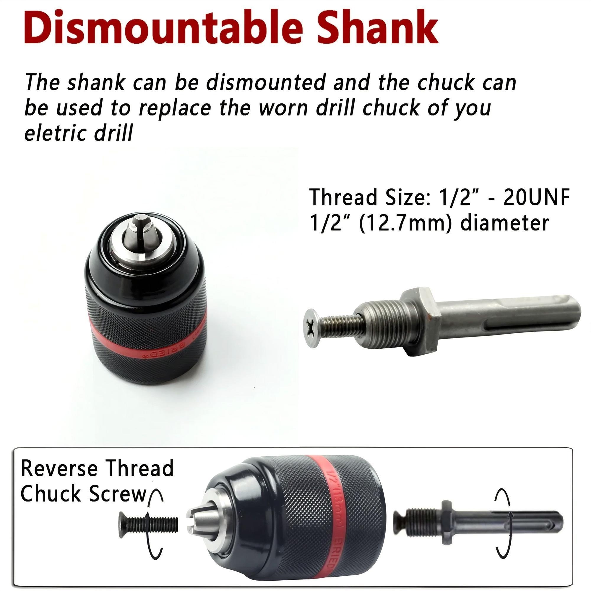 Keyless Drill Chuck Impact Dri - Power Z Tools recension och pris