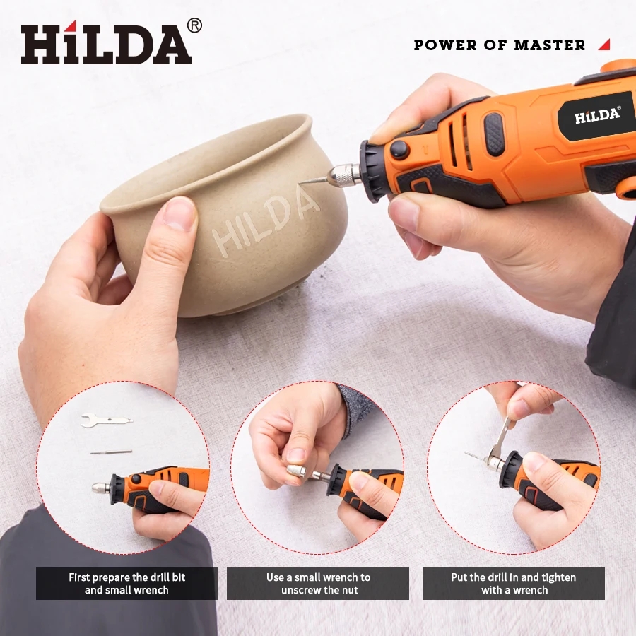 HILDA 200W Engraver Electric D - Power Tools Ingco recension och pris