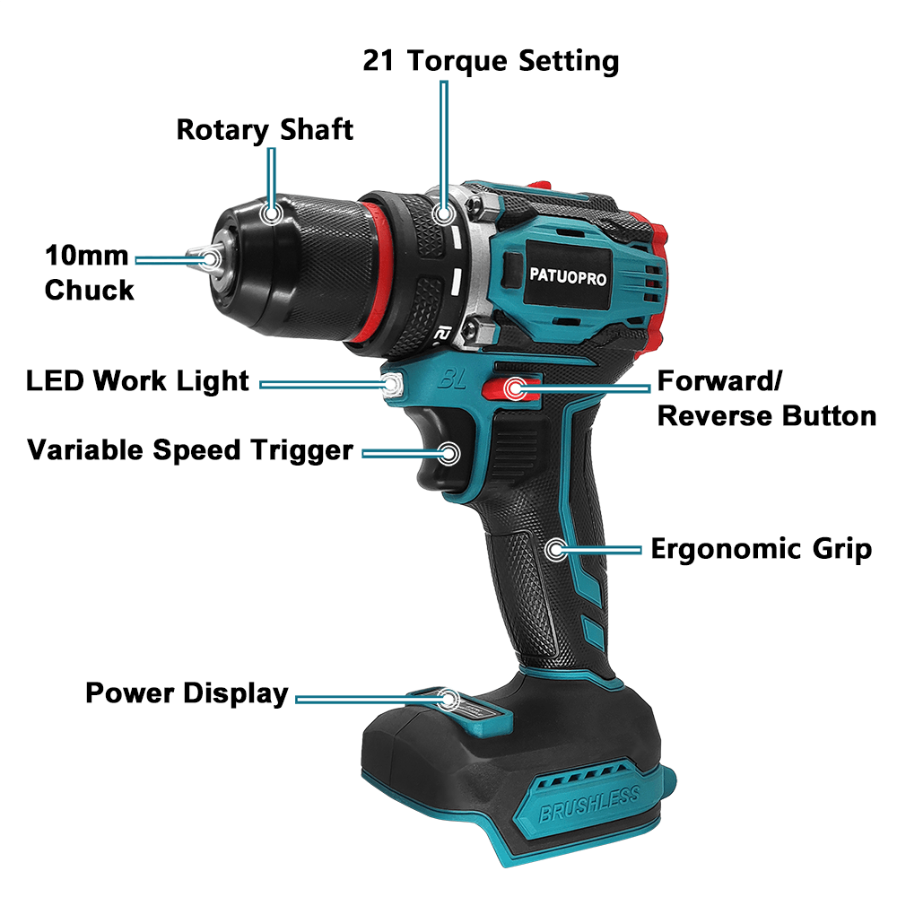 PATUOPRO 21V Wireless Brushles - Power Tools Ingco recension och pris