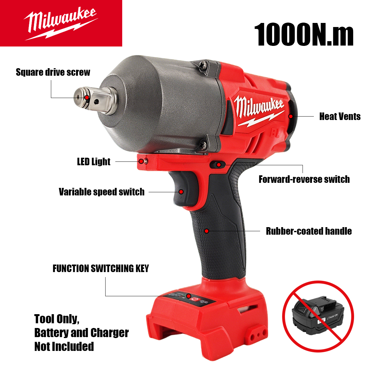 Milwaukee M18 High Torque 1300 - Power Tools Ingco recension och pris