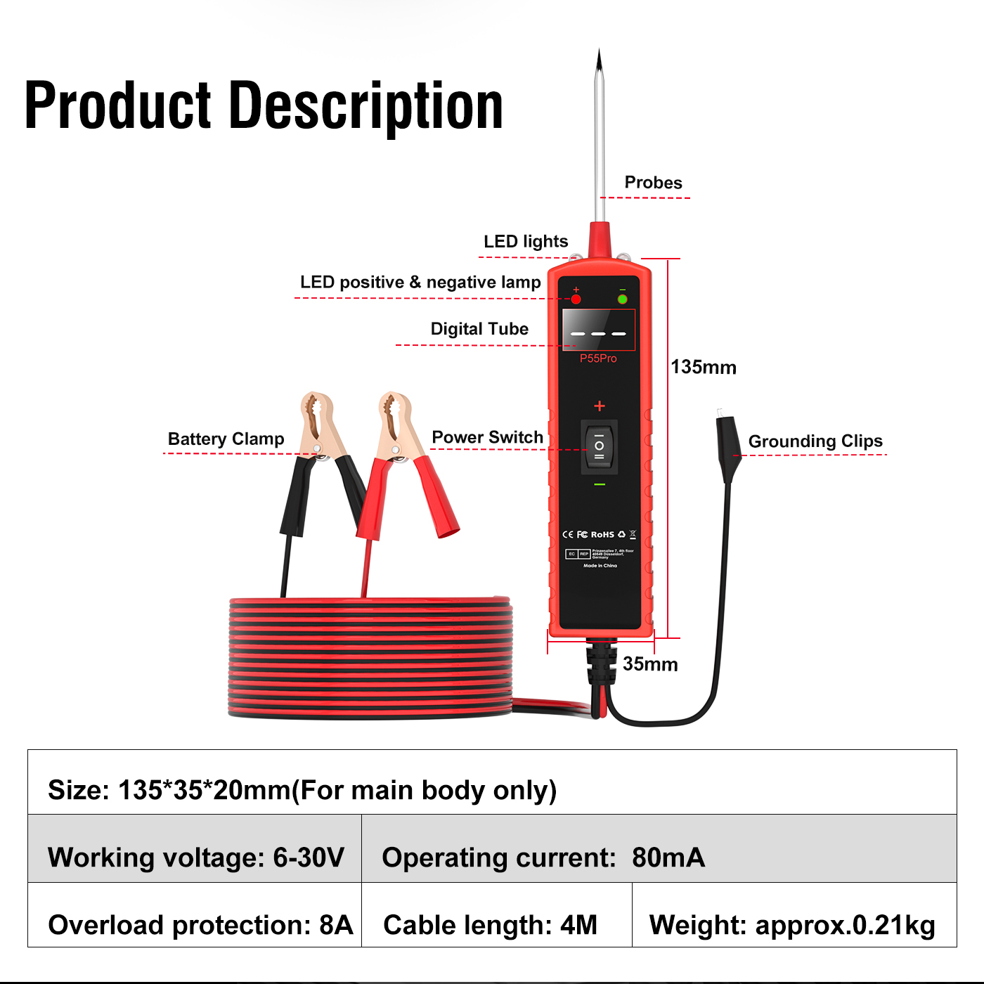 Topdiag P55 Pro Auto Electrica - Power Tools Pro recension och pris
