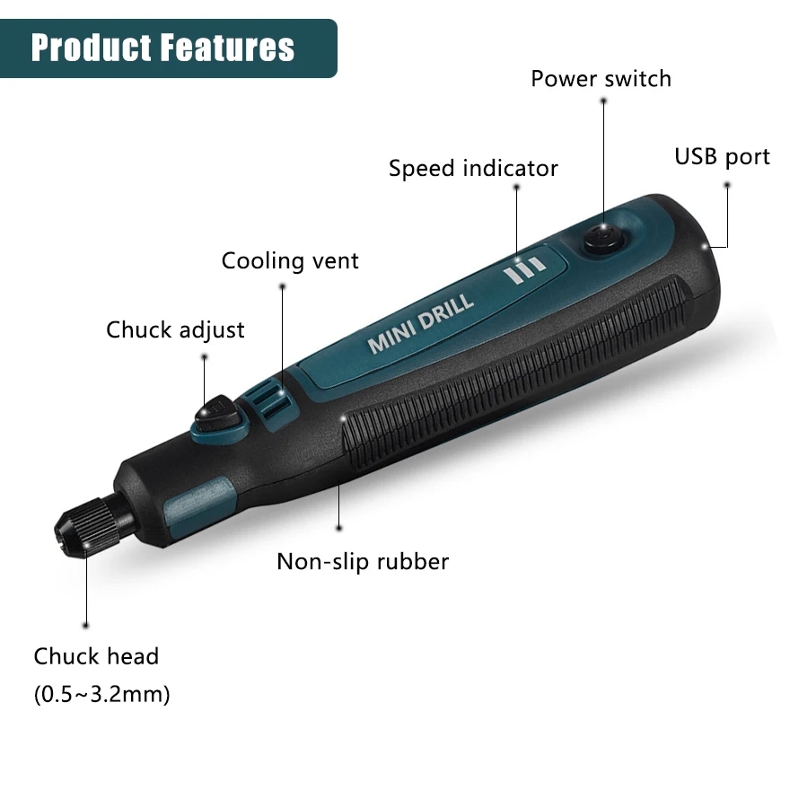 Cordless Electric Drill Grinde - Power Tools Ingco recension och pris
