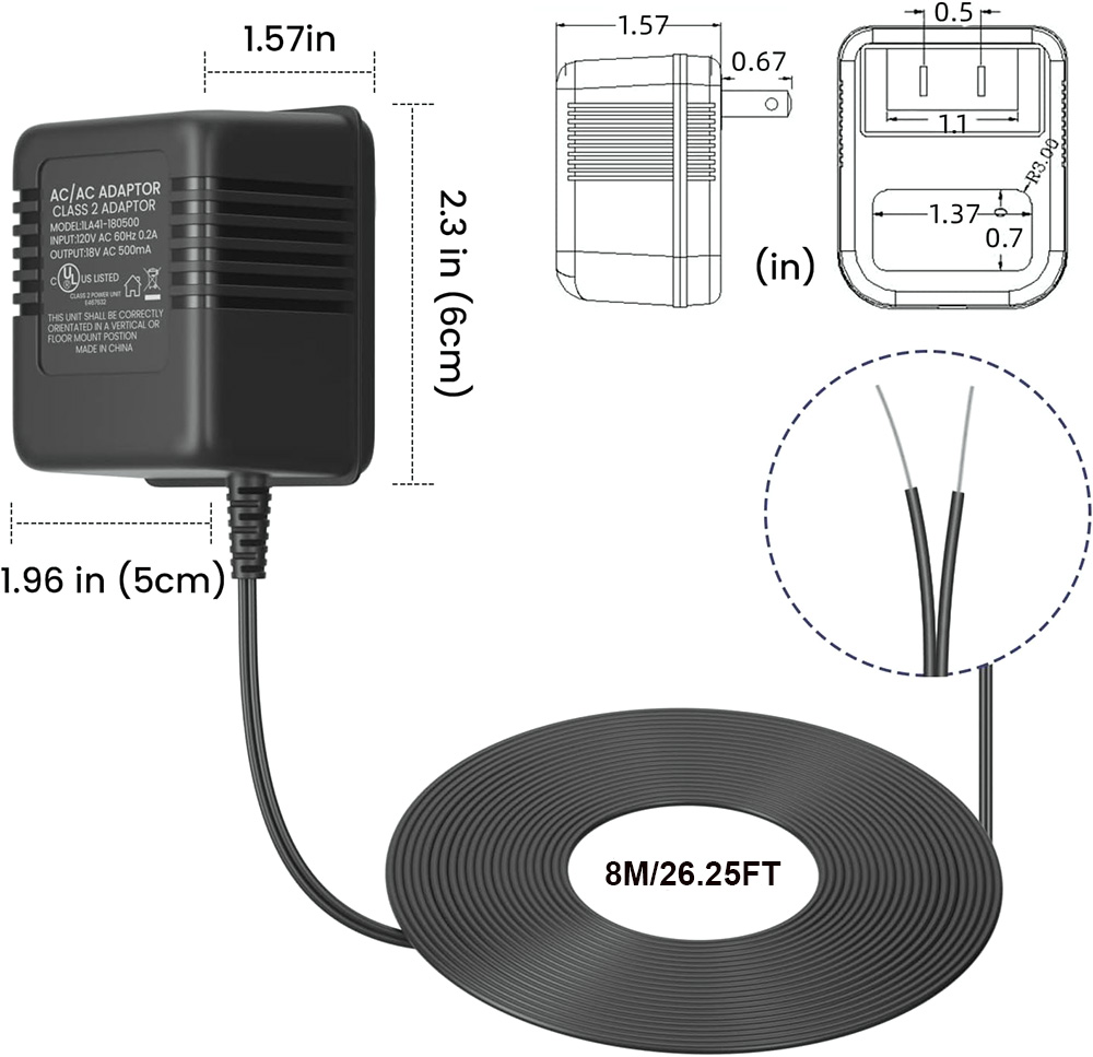 18V 500mA Doorbell Adapter, Vi - Power Tools Pro recension och pris